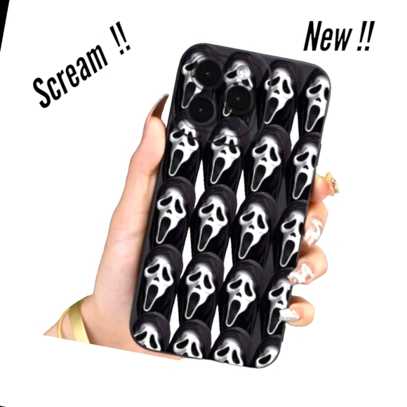 NWT!! GHOSTFACE FROM THE ICONIC HORROR FILM SCREAM IPHONE CASE !! - Picture 3 of 14